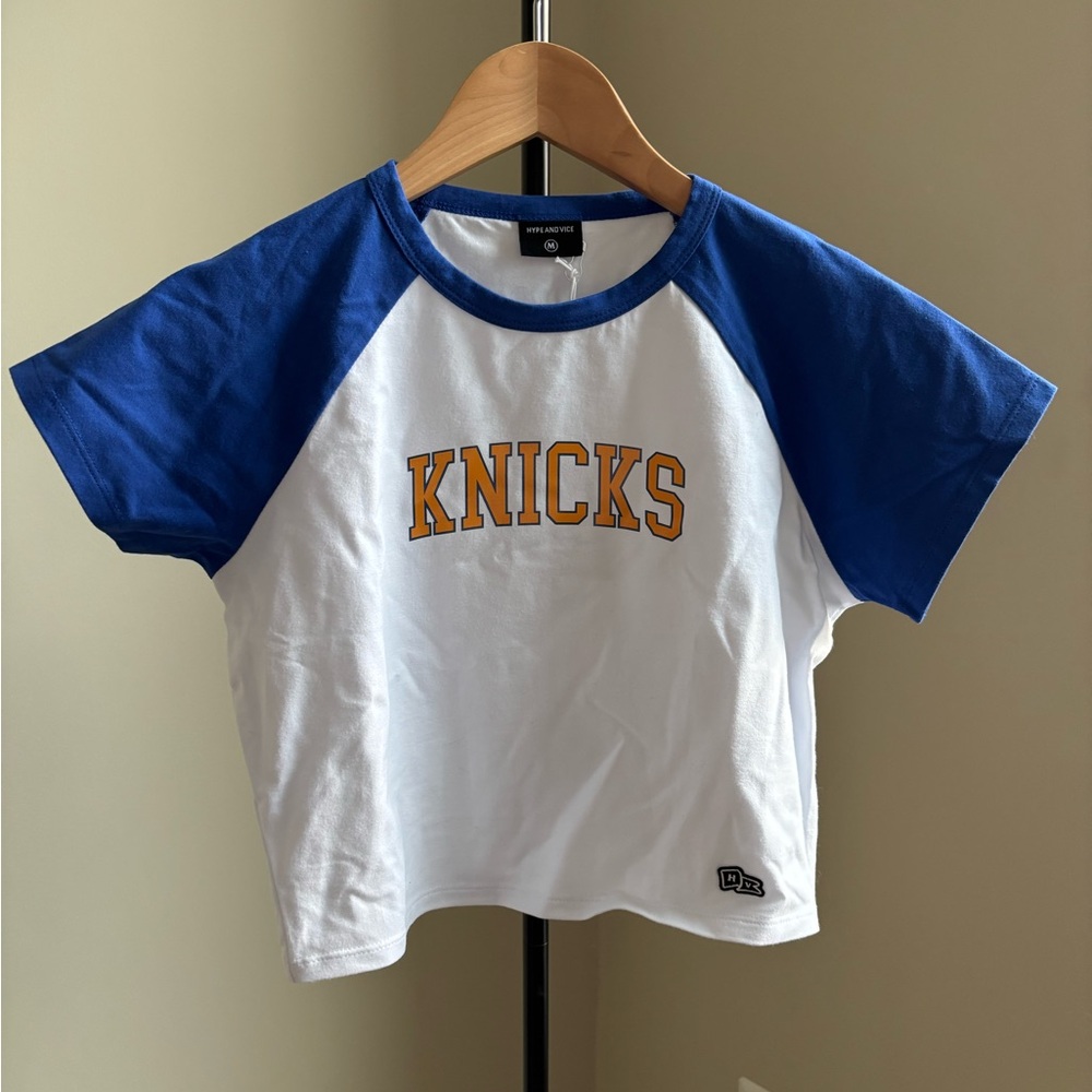 new york knicks crop top